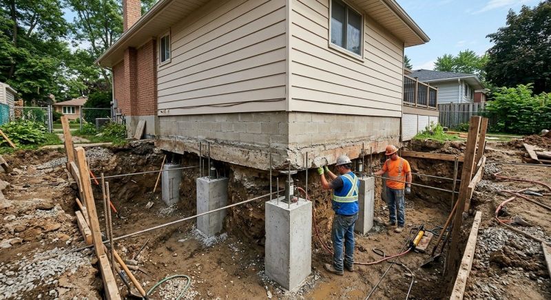 Basement Underpinning in Epping, NH