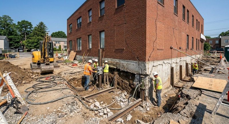 Building Foundation Repair in Nottingham, NH