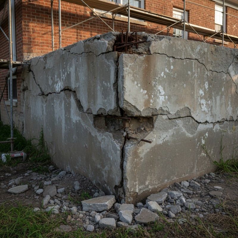 Cracked Foundation Repair in Greenland, NH