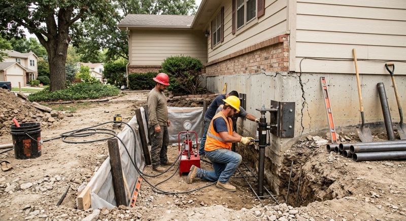 Cracked Foundation Repair in Salisbury, MA
