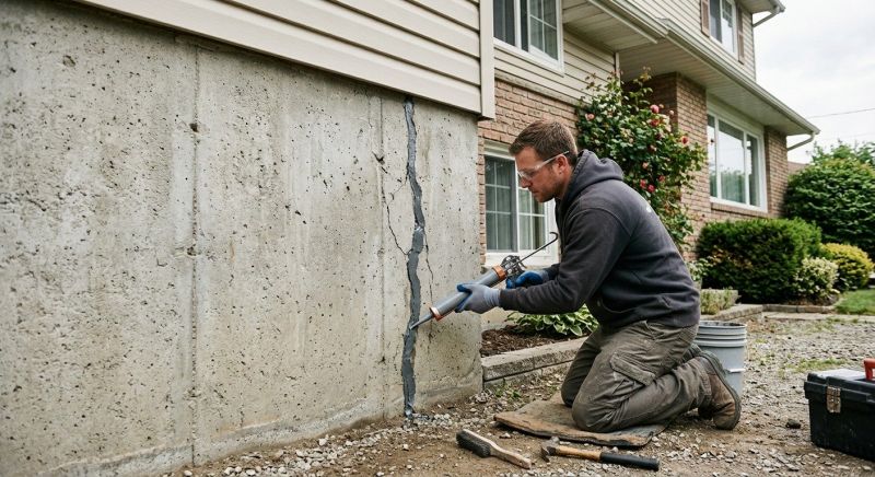 Foundation Crack Sealing in Epping, NH