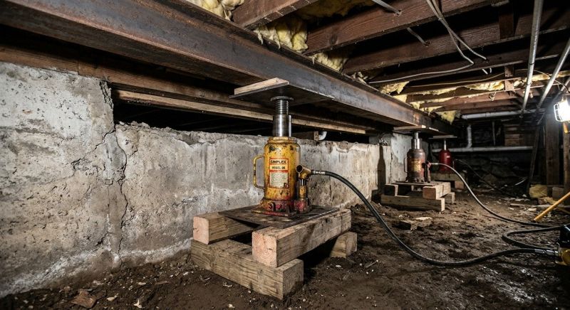Foundation Jacking in Auburn, NH