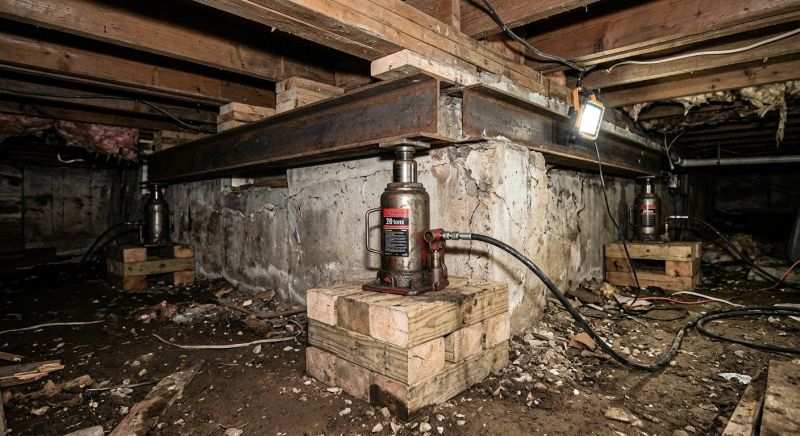 Foundation Jacking in Eliot, ME