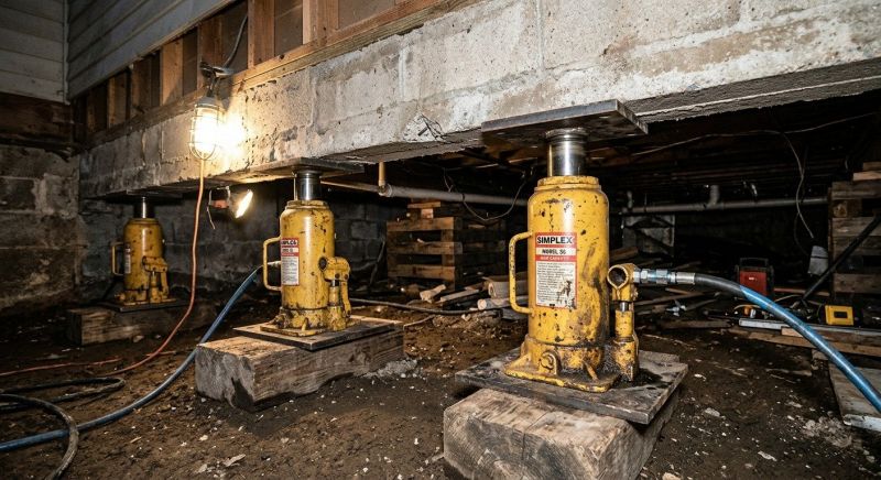 Foundation Jacking in Groveland, MA
