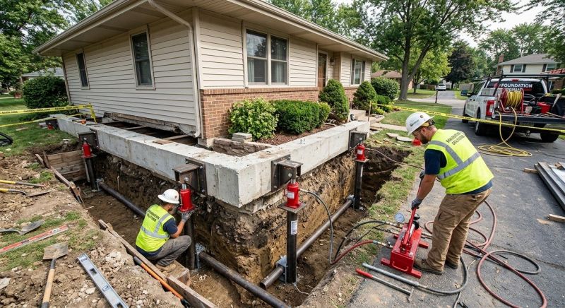 Foundation Jacking in Hampton, NH