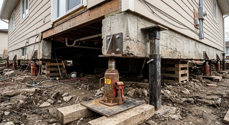 Foundation Jacking in Manchester, NH