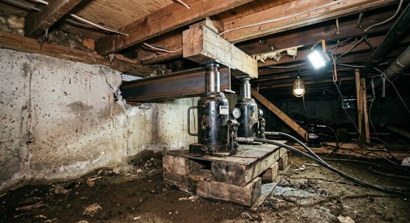 Foundation Jacking in Newmarket, NH