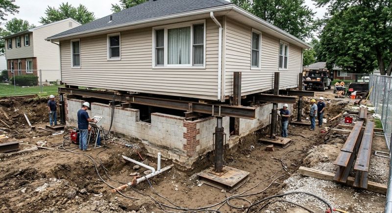 Foundation Lifting in Newbury, MA
