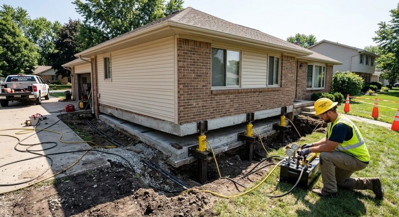 Foundation Lifting in Rochester, NH
