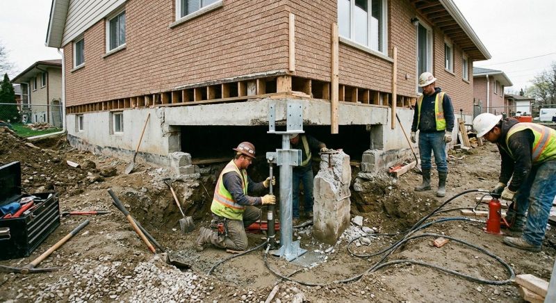 Foundation Pier Repair in Epping, NH