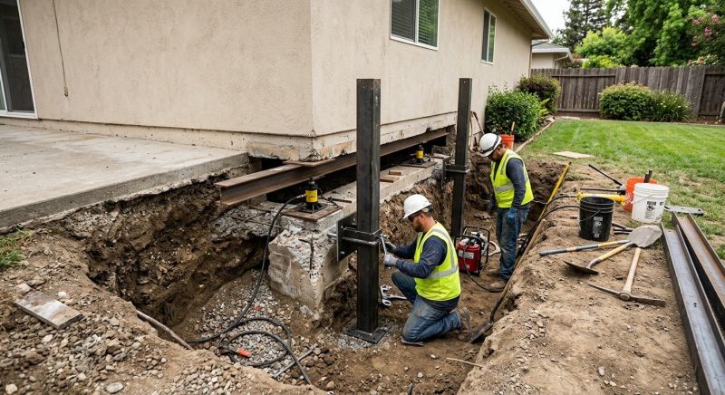 Foundation Pier Repair in Epping, NH