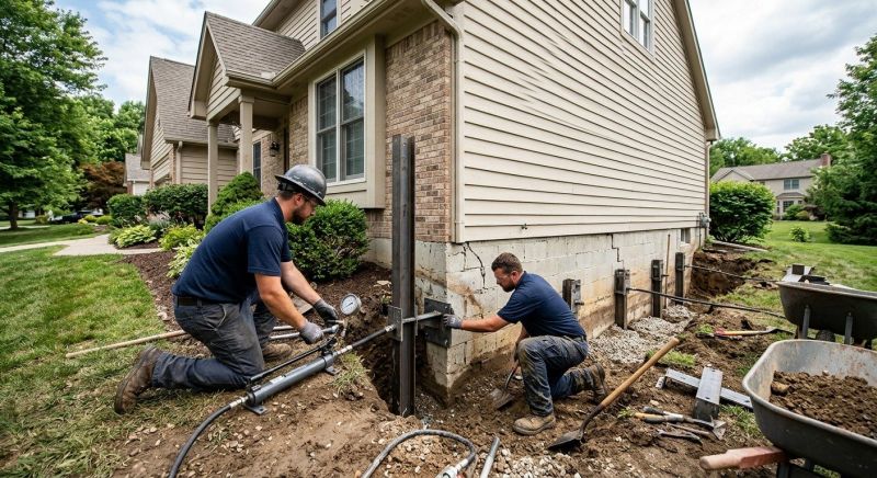 Foundation Pier Repair in Epping, NH