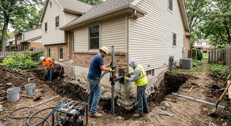 Foundation Settlement Repair in Epping, NH