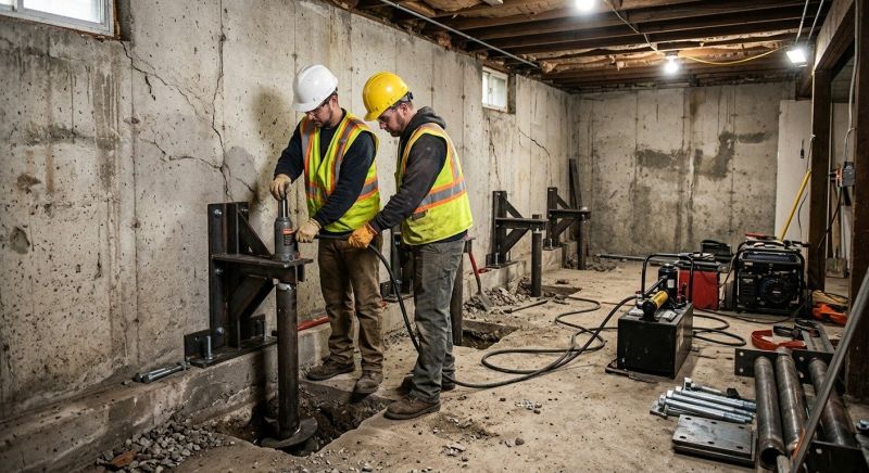 Foundation Stabilizing in Georgetown, MA