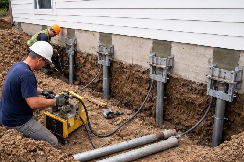Helical Piers Installation in Epping, NH