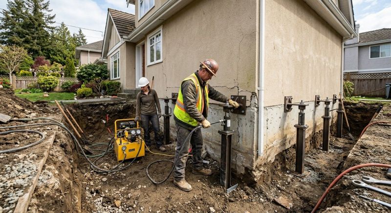 Sinking Foundation Repair in Eliot, ME