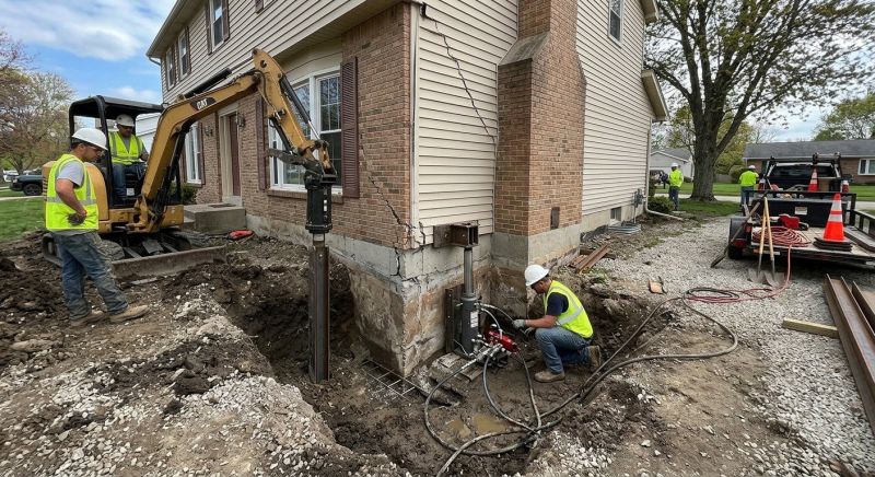 Sinking Foundation Repair in Newburyport, MA