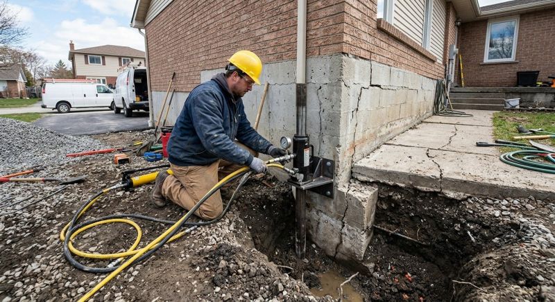 Sinking Foundation Repair in North Hampton, NH