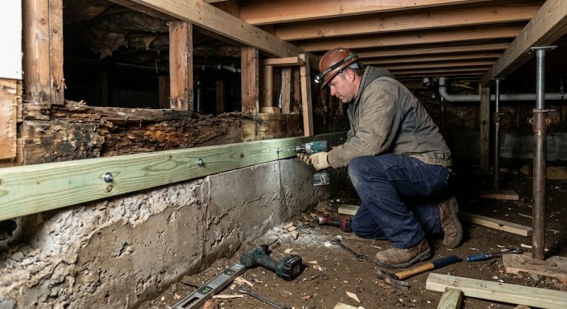 Sinking Foundation Repair in Strafford, NH